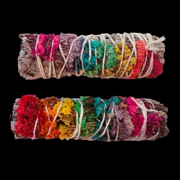 [ 3 FOR $20 ] CHAKRA SAGE SMUDGE STICK 4 INCH - Picture 3 of 6